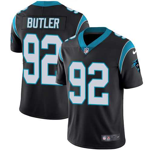 Nike Carolina Panthers #92 Vernon Butler Black Team Color NFL Vapor Untouchable Limited Jersey,We sell and wholesale Nike Carolina Panthers #92 Vernon Butler Black Team Color NFL Vapor Untouchable Limited Jersey on line form chian!